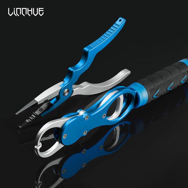 

aluminum alloy fishing pliers grip set fishing tackle gear hook recover cutter line split ring fishing accessories