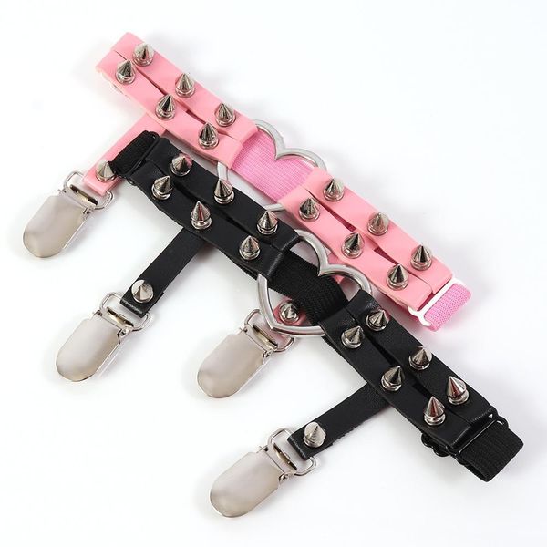 

pentagram pink leather body cage lingerie belt fetish for women punk goth bondage crop adjust harness bra, Black;white