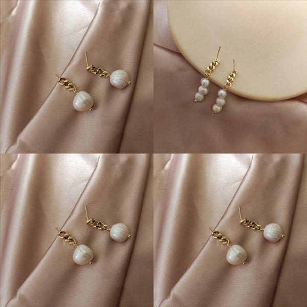 

9k1 real white natural girl earring pearl stud women,black earring freshwater pearl earring sier, Golden