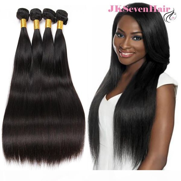 

10a grade brazilian virgin human hair extensions 4pcs straight peruvian indian malaysian natural black remy hair weaves 8-30inch