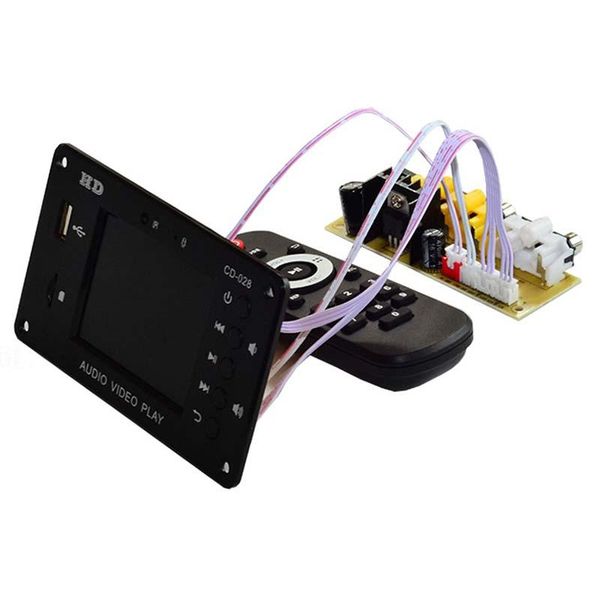 

& mp4 players bluetooth 5.0 mp3 decoder player 2.8inch hd 7-24v multimedia video decoding module aux usb tf card diy sound amplifiers