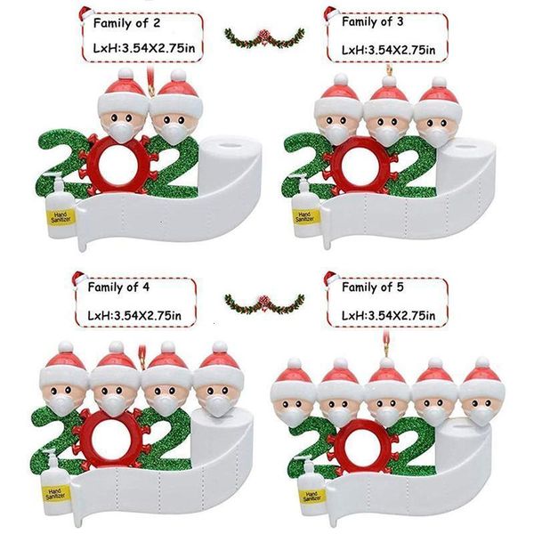 

quarantine ornament 2020 christmas tree hanging pendant diy name blessing pendant with hand sanitized christmas ornament iia610