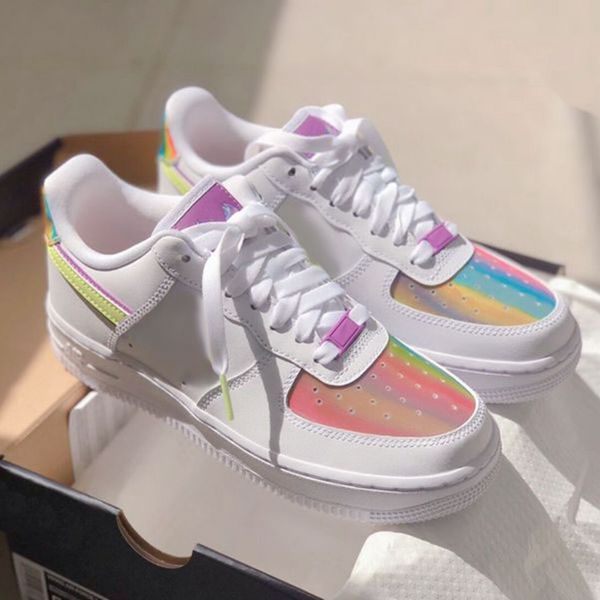 

2020 new low 1 easter skateboard shoes dunk one rainbow sports sneakers running shoes for men womens casual des chaussures
