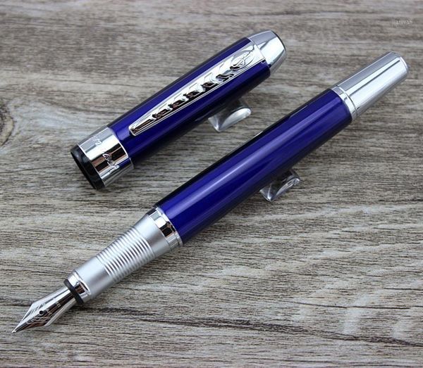 

gift set pen jinhao 250 matte blue fountain pen with 0.5mm nib metal ink pens