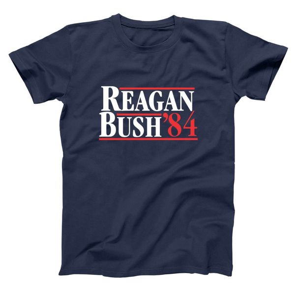 

sport reagan bush 84 ronald george repulican election navy basic men 2019 new trendy men logo t shirt