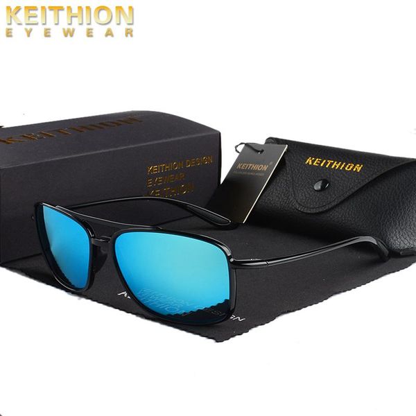 

keithion polarized tr90 super light sunglasses men square brand designer sun glasses retro vision goggles male driving eyewear, White;black
