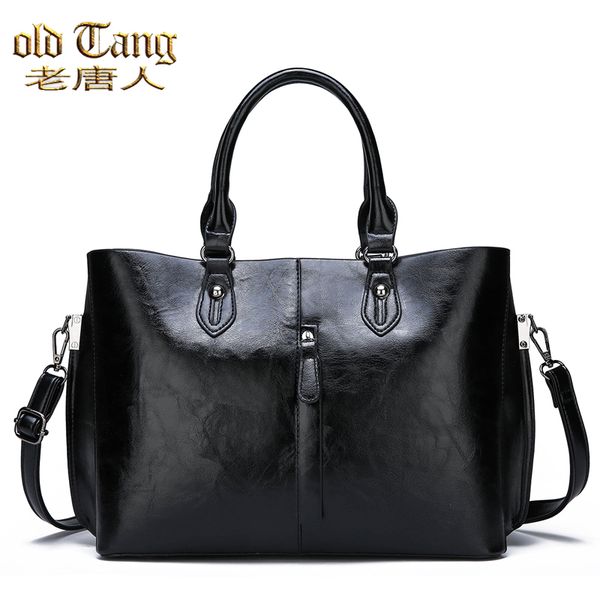 

old tang pu leather luxury shoulder bags for women 2020 designer large capacity ladies handbags femme sac a main c1223