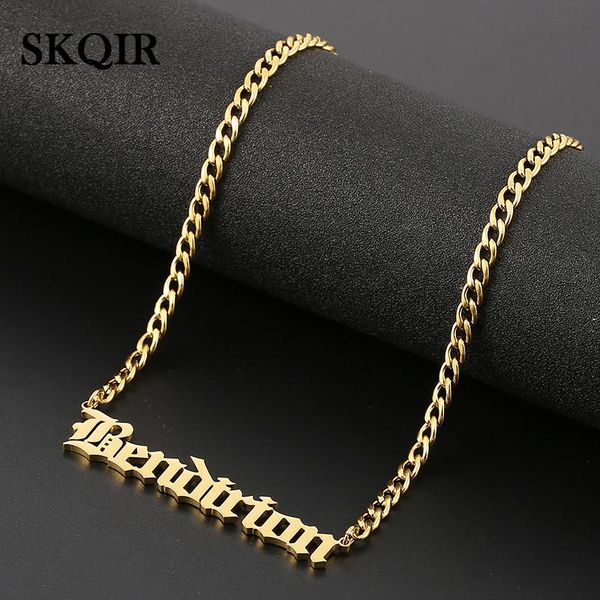 

арабская пользовательская подвеска имя английского charm 10 шрифт подарок старых цепи ожерелья семьи персонализированный customized sqcmlz b, Black