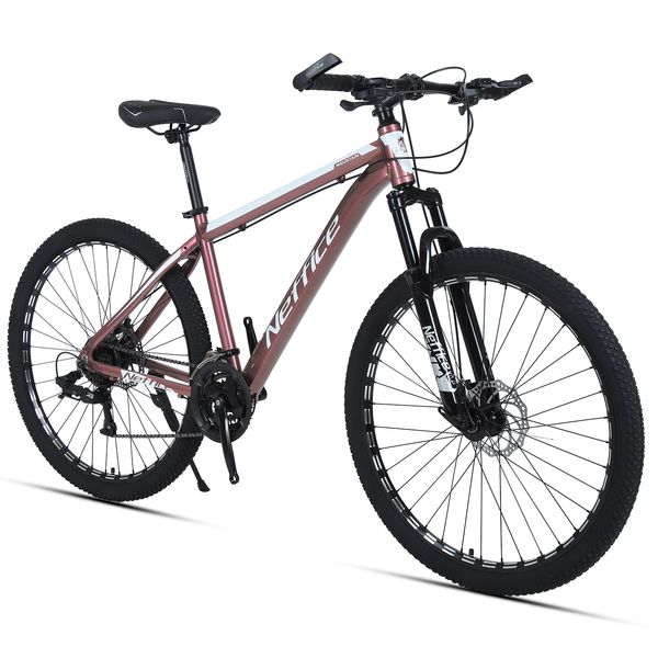 

27.5 inch 24-speed mountain bike high-strength aluminum alloy frame with repair tools & pump women's bicycle(noble purple