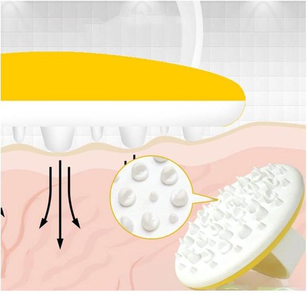 

soft anti cellulite massage brush body slimming massage spa bath exfoliat massager body brush cellulite r jllxqk, Silver
