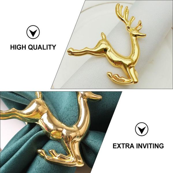 

8pcs christmas napkin rings party holiday wedding napkin holder decoration adornment deer napkin ring ornament f jllvih