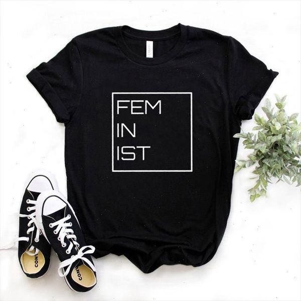 

feminst square women tshirt cotton casual funny t shirt gift for lady yong girl tee drop ship s 942, White