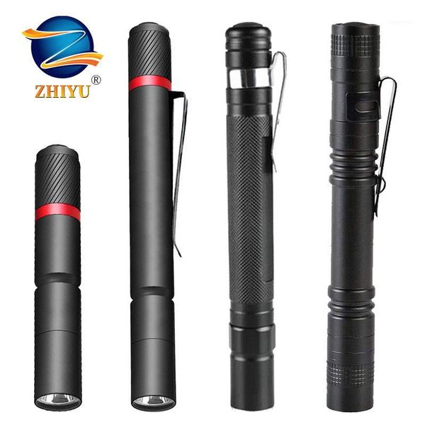 

flashlights torches zhiyu mini led xpe portable pen light waterproof torch camping emergency outdoor walking lantern keychain1