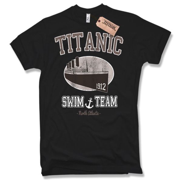 

fashion titanic nuoto team maglietta di culto divertente retro vintage nuotatore 1912 tee shirt sport hooded sweatshirt hoodie
