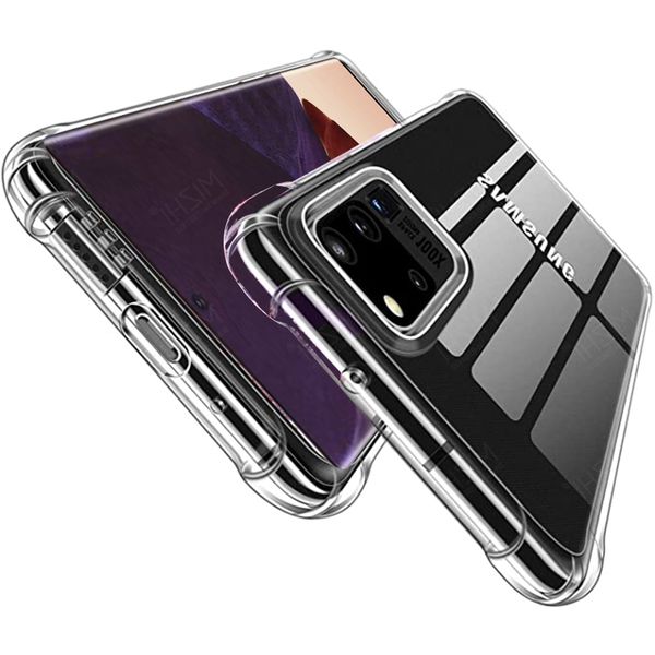 

ударопрочный прозрачный силиконовый чехол примечание 20 телефон оболочки галактики samsung note20 ультра note20ultra крышкой