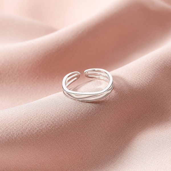 

925 sterling silver female tail simple, fashionable, little single, index finger ring, net red
