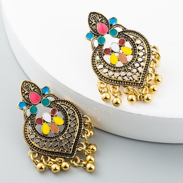 

dangle & chandelier 2021 korean and european design drop earrings for woman bohemian hollowing out tassel earring, Silver