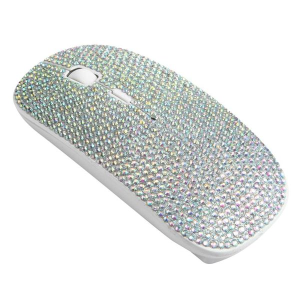 

diamond mouse raton 2.4g wireless rechargeable usb for pc lapgaming computer mice crystal sem fio inalambrico ordenador