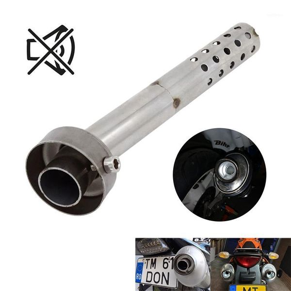 

motorcycle exhaust system 1 pcs universal 48mm angled insert baffle end can db killer muffler elbow 175mm length1