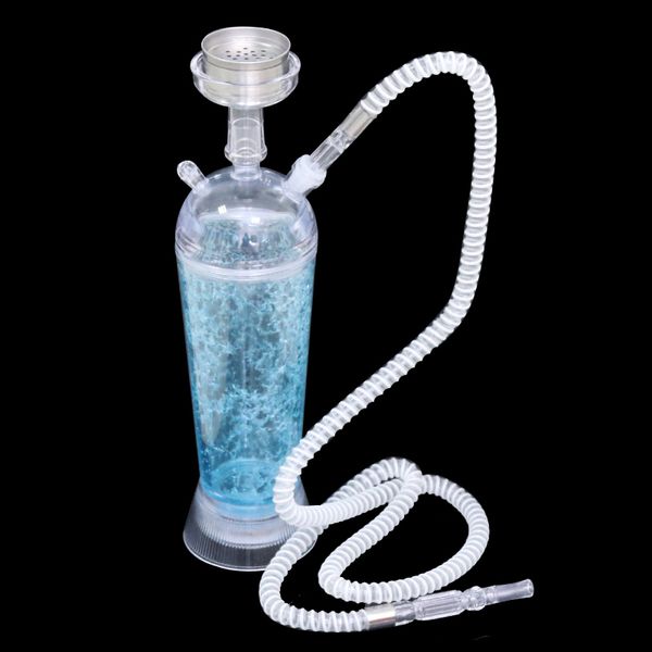 

travel chicha plastic portable hookah cup small retail car sets with led light