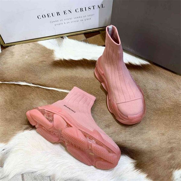 

paris casual men's and women's shoes sports shoes socks rainbow couple shoes brand optimization processing female 35-41 size male3