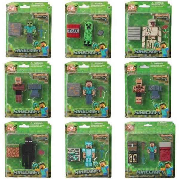 

mini cartoon my world building block toy kid education mini block toy diy assemble kid christmas gift