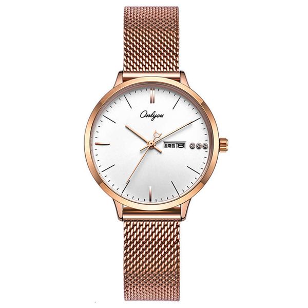 

pair watches batch of of a 1314 star nini korean version 2019 waterproof quartz watch trend couple, Slivery;brown