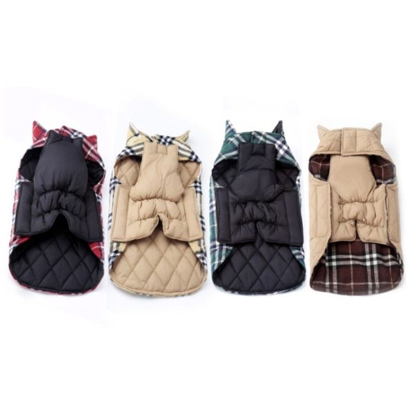 

waterproof jacket supplies outer garment wear keeping warm lattice pet dog clothes fashion accessories coat winter 36 5bl k2
