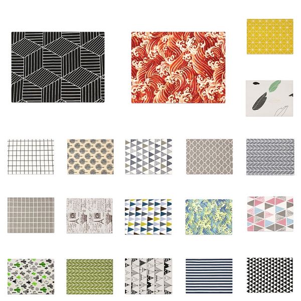 

new geometric patterns distinctive placemat nordic table napkins dining table mat bowls drink coasters kitchen accessories f bbyaaq