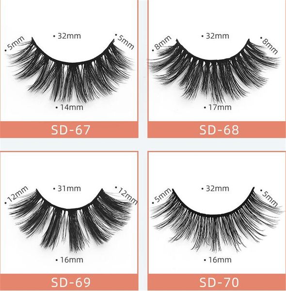 

beauty health 3d mink lashes makeup wispy fluffy mink eyelashes natural long false eyelashes extension fake lashes