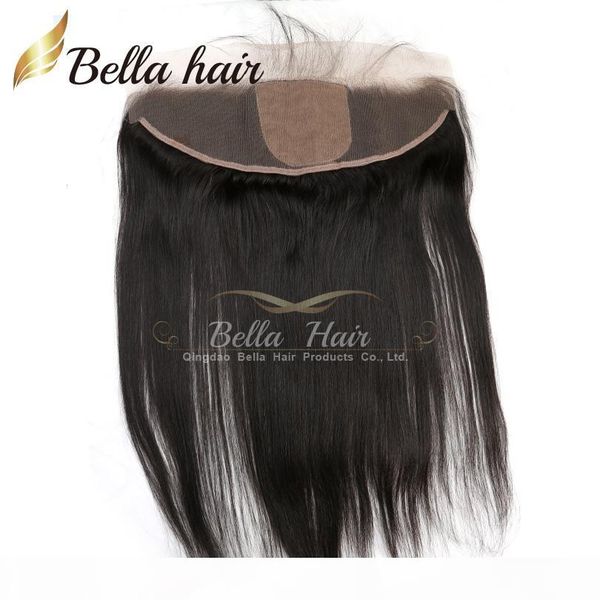 

8-22inch silk base lace frontal closure 13*4 brazilian straight hair pieces human hair extensions bella hair ing, Black;brown