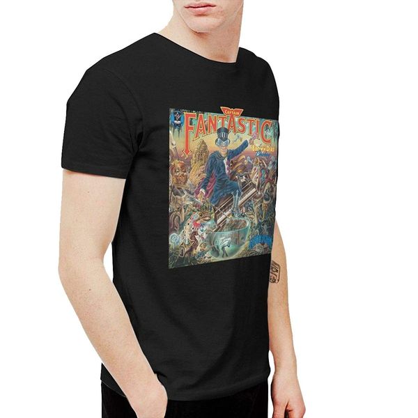 

shenxiao men's elton john captain fantastic and the brown dirt cowboy comfortable short sleeve t shirt black sport hooded sweatshirt ho