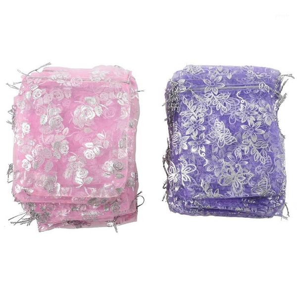 

gift wrap 100pcs mixed organza pouch wedding bead candy bags pouches1