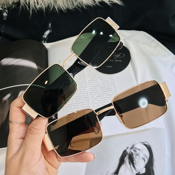 

net red ins style funny trampy glasses women korean version square small frame cool sunglasses fashion, White;black