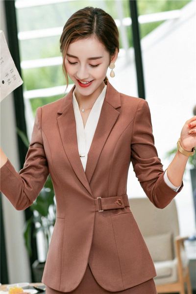 

elegant coffee casual blazers & jackets coat for ladies office work wear business blazer female outwear, White;black