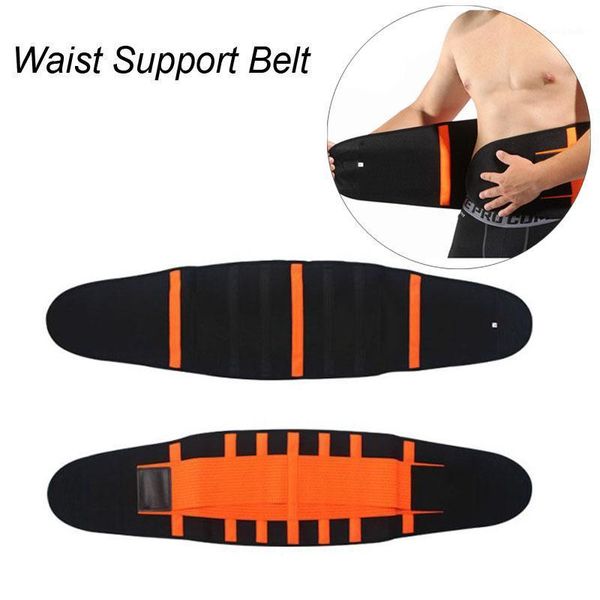 

women men fitness waist support belt back trimmer belt gym train waist trainer protector muscle compression body shaper neoprene1, Black;gray
