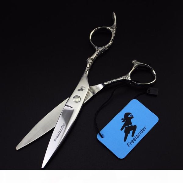 

ander 6.0"plum blossom handle,willow blade, big knife, hairdressing scissors for barber or home use