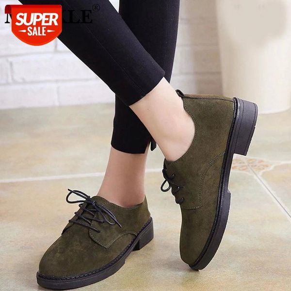 

mcckle autumn retro low heel shoes woman lace up suede female platfrom comfortable elegant ladies fashion classic footwear #bc3t