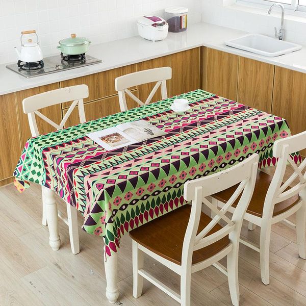 

bohemian style print decorative linen tablecloth waterproof thick rectangular wedding dining table cover tea table cloth qyljws mywjqq