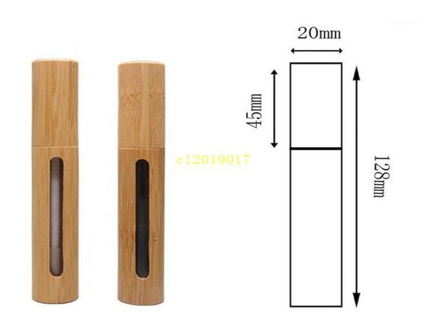 

empty 6ml bamboo lip gloss tube makeup mascara bottle cosmetic eyeliner eyelash tube refillable container s1