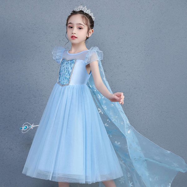 

2020 ice snow new sequin lace princs skirt girls aisha drs, Red;yellow