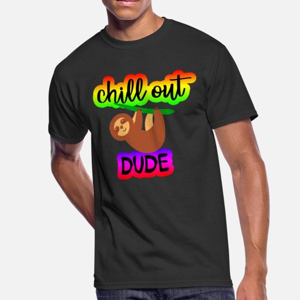 

chill out, dude quote. sloth vibes. funny sloth t shirt vintage casual tracksuit hoodie sweatshirt
