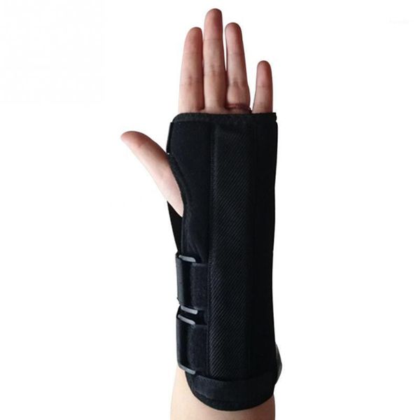 

wrist brace adjust wristband support carpal tunnel breathable forearm splint band ya881, Black;red