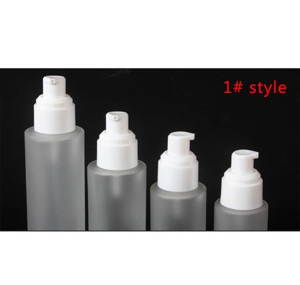 

20ml 30ml 40ml 60ml 80ml 100ml 120ml frosted glass cosmetic lotion pump bottle refillable liquid perfume spray bottl wmtzbk jjxh