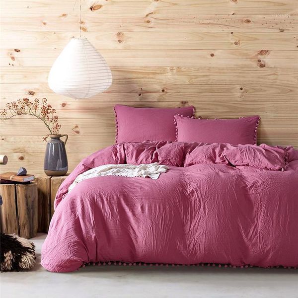 

bedding sets hm life selling duvet cover solid 10 colors twin  king size soft comfortable contracted style home textile1