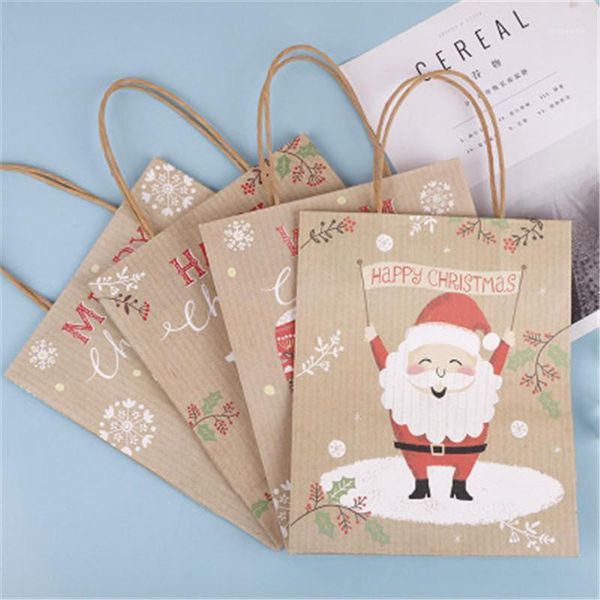 

gift wrap square christmas kraft paper bag eco-friendly beautiful party recyclable1