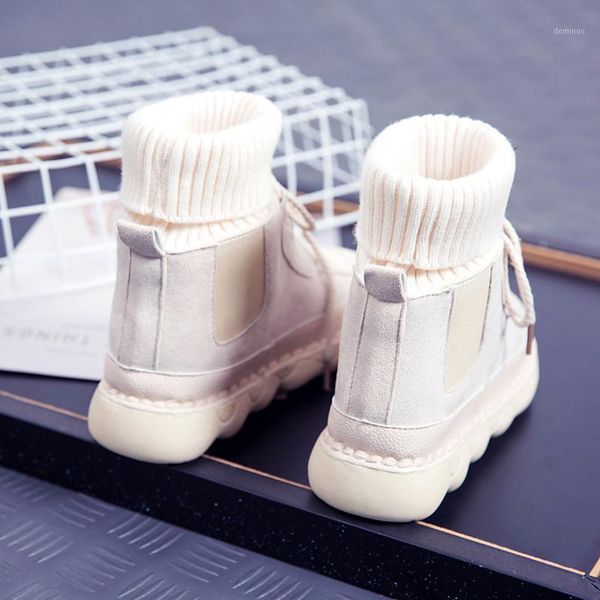 

woman flat boots shoes round toe luxury designer winter footwear boots-women low mid calf mid-calf rubber ladies fashion1, Black