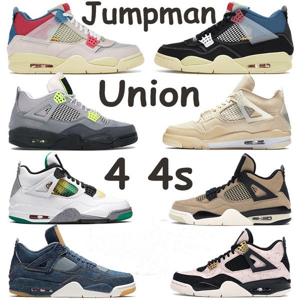 

union noir guava ice jumpman 4 4s basketball shoes white sail se neon rasta mushroom denim game royal black winter men women sneakers