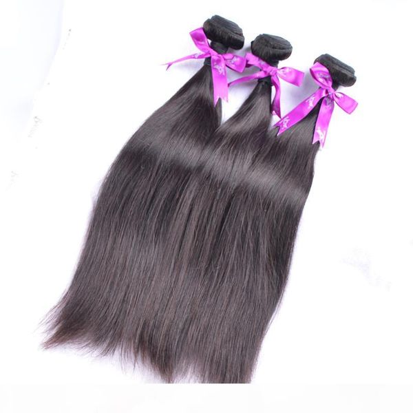 

2017 new arrival unprocessed virgin brazilian straight hair 5 bundle brazilian hair weave bundles straight weave beauty big promotion, Black