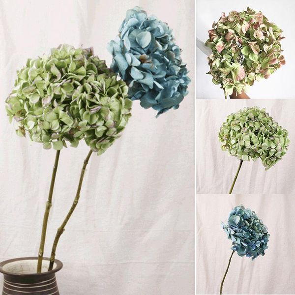 

dried flower hydrangea bouquet plant branch wedding party home floral decor ud881
